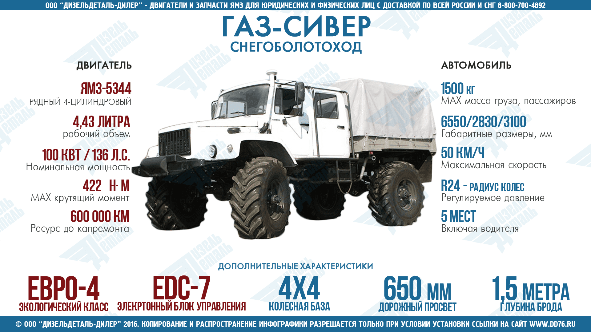 ГАЗ Сивер на основе ЯМЗ-5344